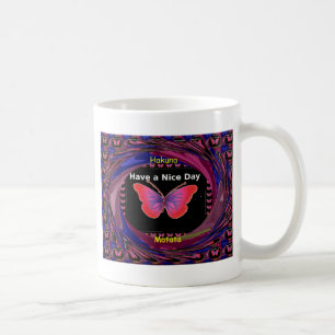 Mug Passez une bonne journée et un meilleur papillon d