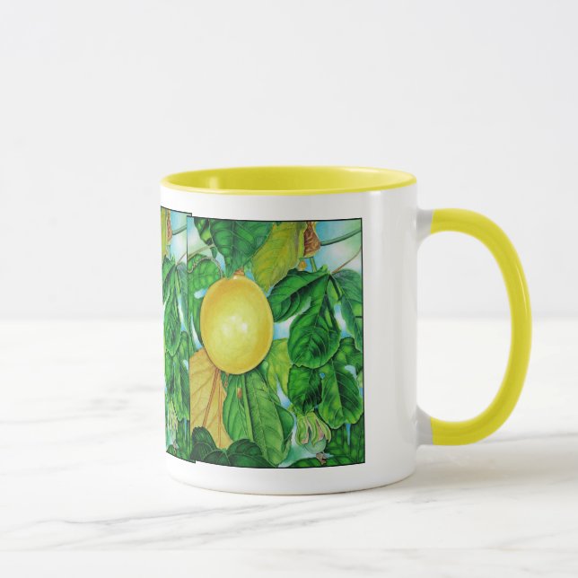 Mug Passiflore comestible de passiflore jaune (Droite)