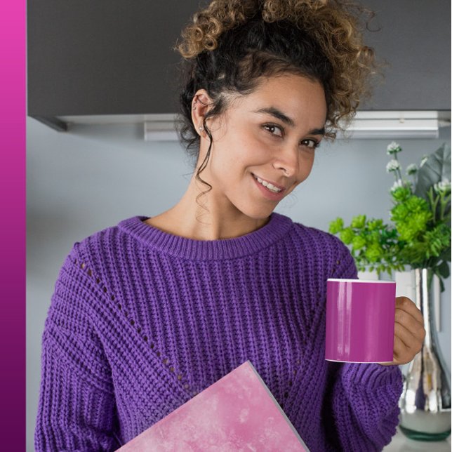 Mug Passion de prune - Elégante Plum Magenta Gradient  (Créateur téléchargé)