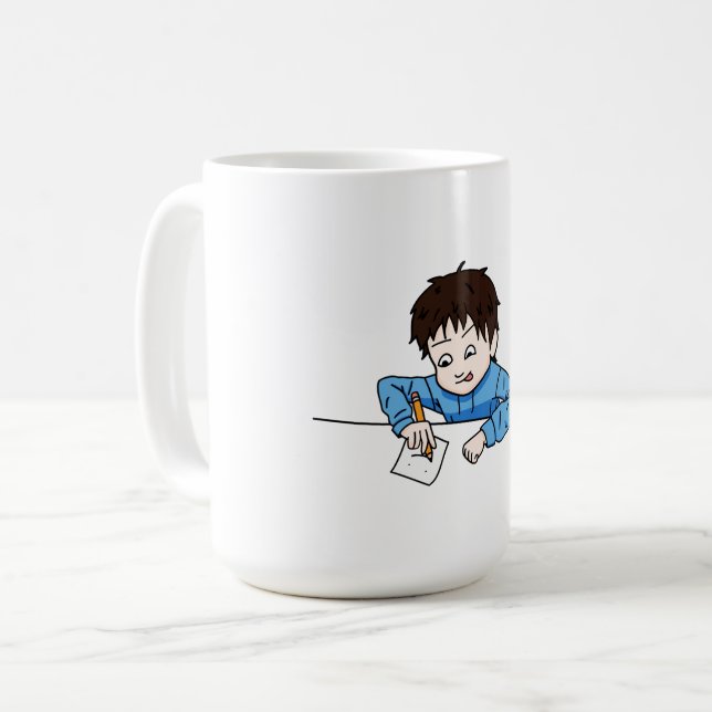 Mug Passion pour le dessin (Devant gauche)
