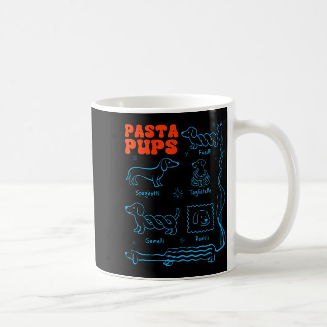 Mug Pasta P Funny Dachshund Wiener Dog Pasta Foodie Do (Droite)