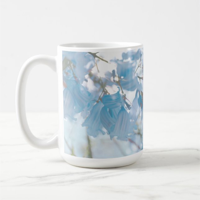 Mug Pastel Bleu Doux Jacaranda Arbre Fleurs Fleurs (Gauche)