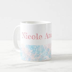 Mug Pastel bleu & rose