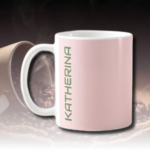 Mug Pastel Blush couleur solide personnalisée