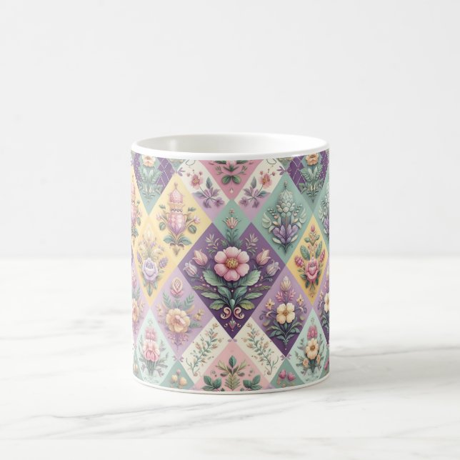 Mug Pastel coloré Jacquard Pâques/Printemps (Centre)