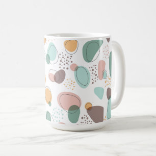 Mug Pastel Colors Formes bio Motif sans couture