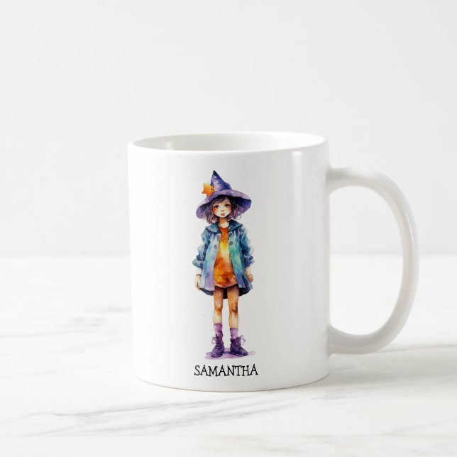 Mug Pastel Cute Witch Girl Halloween esthétique (Droite)
