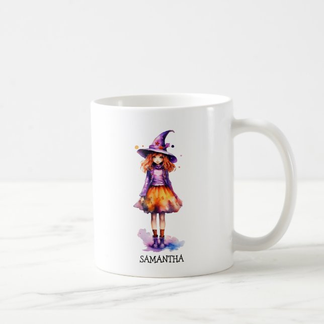 Mug Pastel Cute Witch Girl - Halloween esthétique (2) (Droite)
