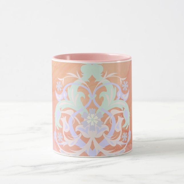 Mug Pastel Garden Harmony – Nature Artwork (Centre)