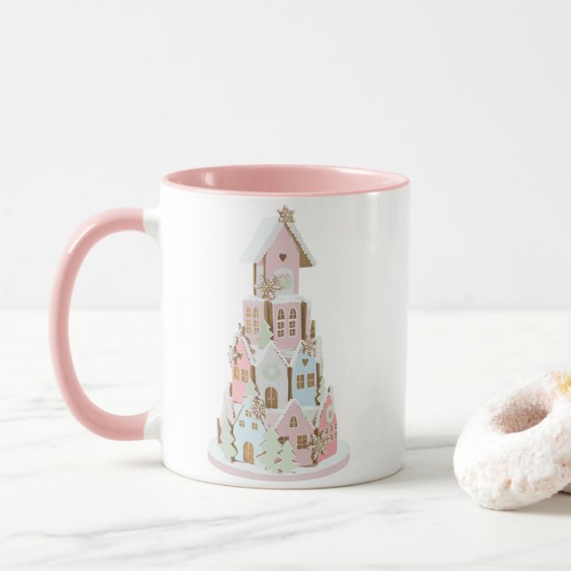 Mug Pastel Gingerpain Sucre Château Gâteau (Avec donut)
