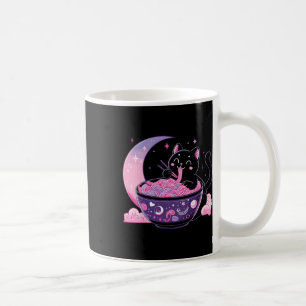Mug Pastel Goth Esthétique Kawaii Chat Manger Ramen No