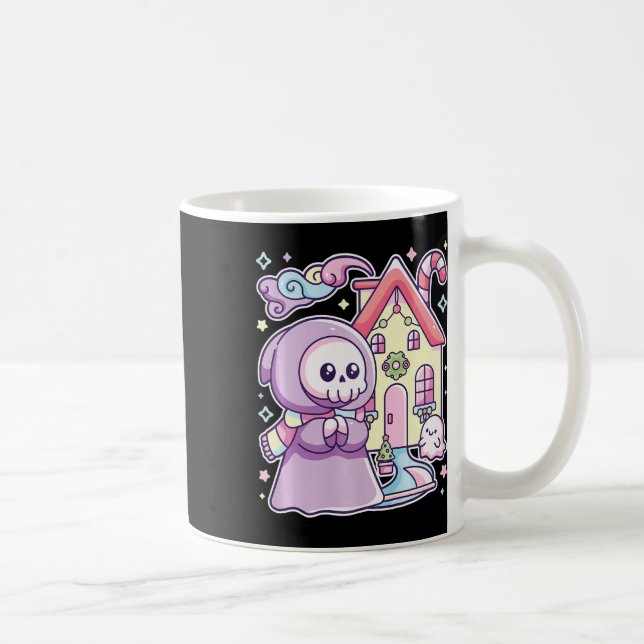 Mug Pastel Goth Grim Faucheuse Xmas Halloween Facile C (Droite)