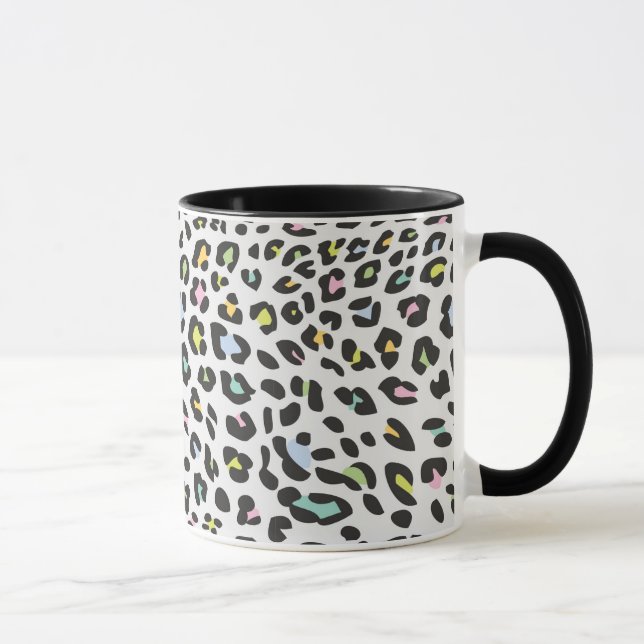 Mug Pastel Leopard Spot Motif (Droite)
