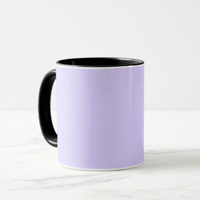 Mug Pastel Lilac couleur solide | Classique | Élégant (Devant gauche)