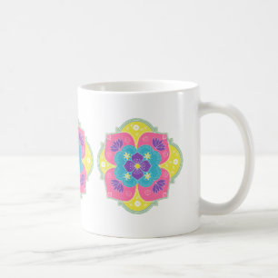 Mug Pastel Lumineux Lotus Rangoli
