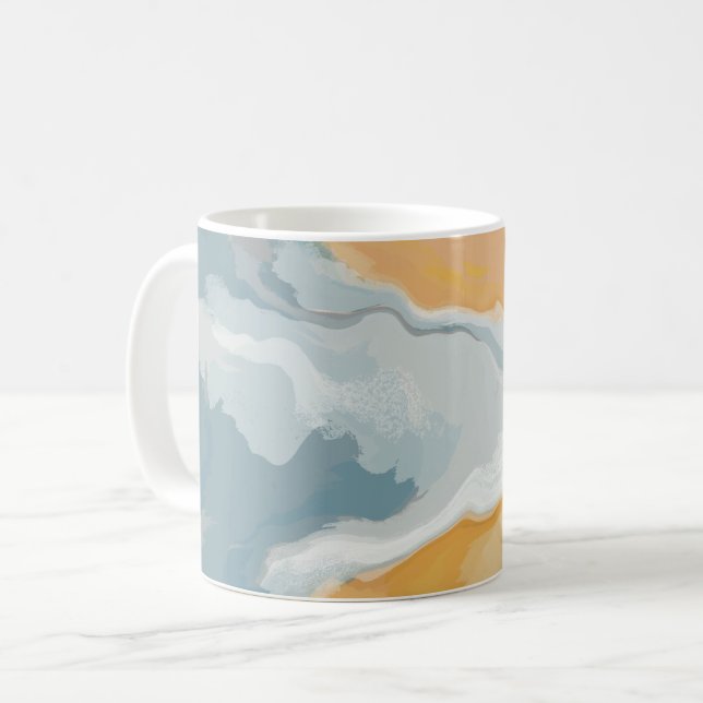 Mug Pastel Paint Édition Été Abstraite (Devant gauche)