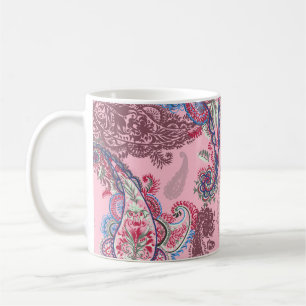 Mug Pastel paisley, patchwork ethnique traditionnel
