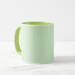 Mug Pastel Pistachio couleur solide   Classique   Élég