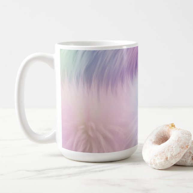 Mug Pastel Rainbow Fur (Avec donut)