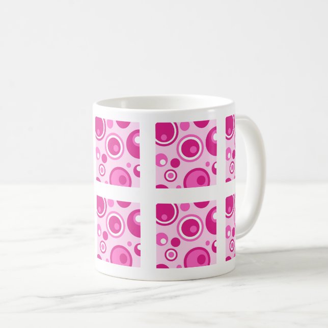 Mug pastel rose Abstrait (Devant droit)