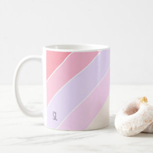 Mug Pastel Stripes Personnalisé
