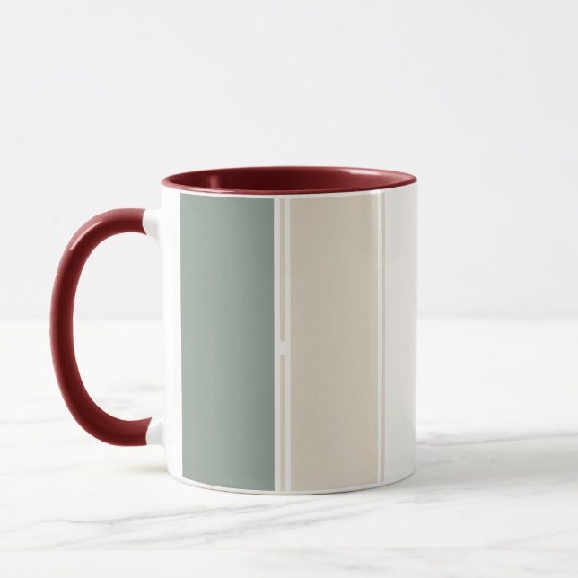 Mug Pastel Stripes Variation 2 – Simple et Élégant (Gauche)
