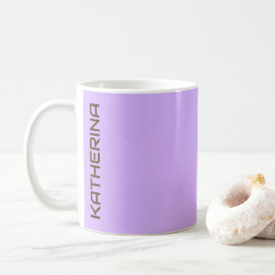Mug Pastel Violet Couleur Solide Personnalisé