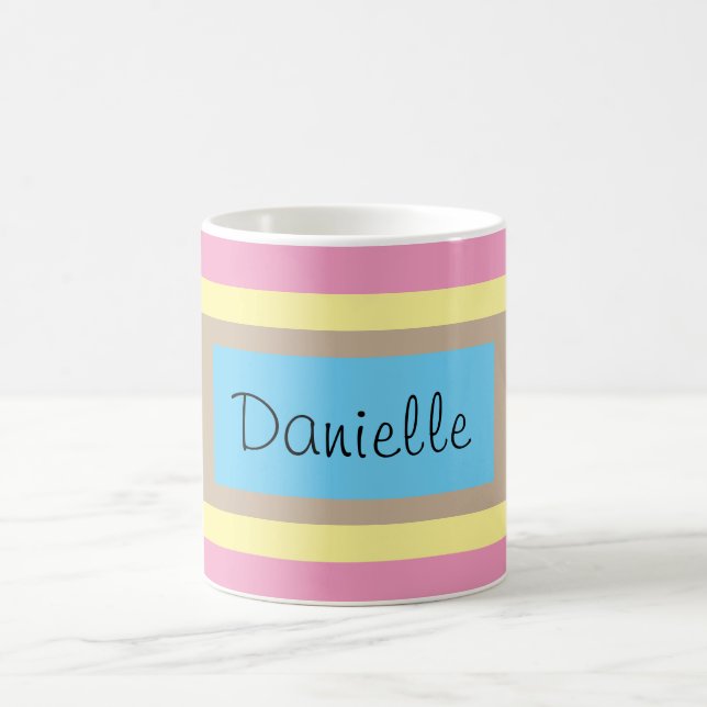 Mug Pastels multicolores personnalisés (Centre)
