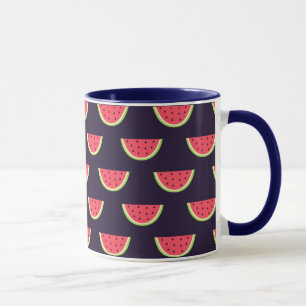Mug Pastèque au néon sur le motif pourpre