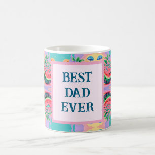 Mug pastèque colorée avec le meilleur papa jamais