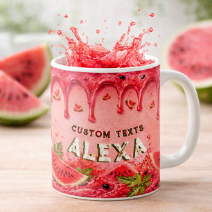 Mug Pastèque d'été Fête Rétro Fruit Faveur Personnalis