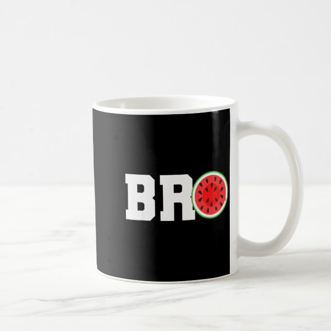 Mug Pastèque drôle de frère mignon vacances d'été frèr (Droite)
