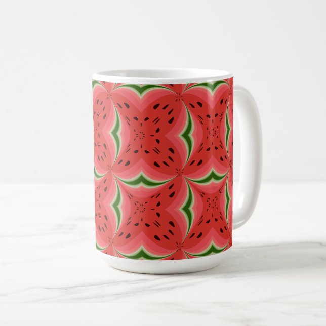 Mug Pastèque Ripe Juicy Délicieux Avec Conception De G (Devant droit)