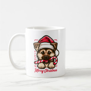 Mug Pasteur allemand de Noël avec chapeau de Père Noël