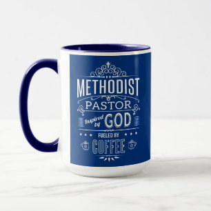 Mug Pasteur méthodiste, inspiré de Dieu et du café