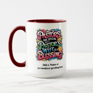Mug ✝️ Pasteurs Femme Appréciation Cadeau Bénédiction