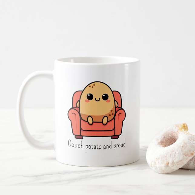 Mug Patate de Canapé et Fière (Avec donut)