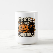 Patch de chat Halloween Trick or Treat