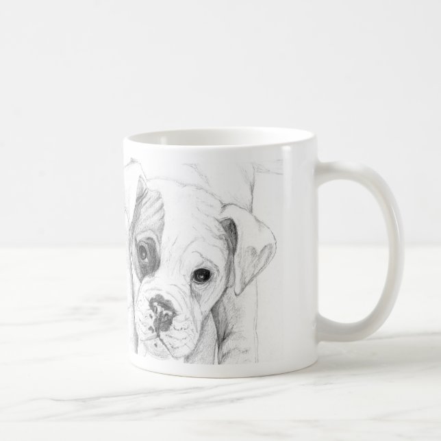 Mug Patch D'Une Boxer Puppy (Droite)