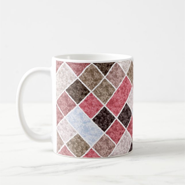Mug Patchwork carré sans couture motif marbre granit r (Gauche)