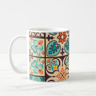 Mug Patchwork coloré Carrelage de Majolica Islamique