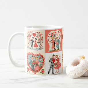 Mug Patchwork de la Saint-Valentin des Swingin' Sixtie