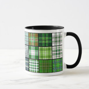 Mug Patchwork de plaid de tartan