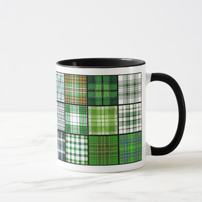 Mug Patchwork de plaid de tartan (Droite)