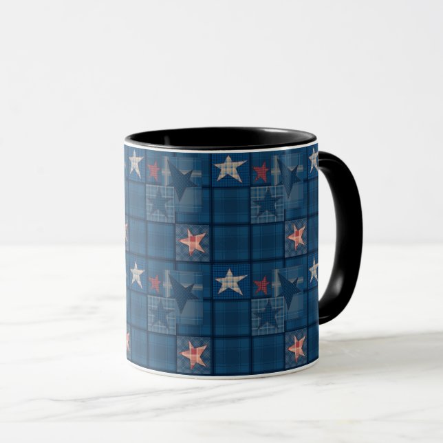 Mug Patchwork denim (Devant droit)