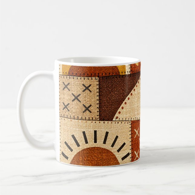 Mug Patchwork Moderne Cosy (Gauche)