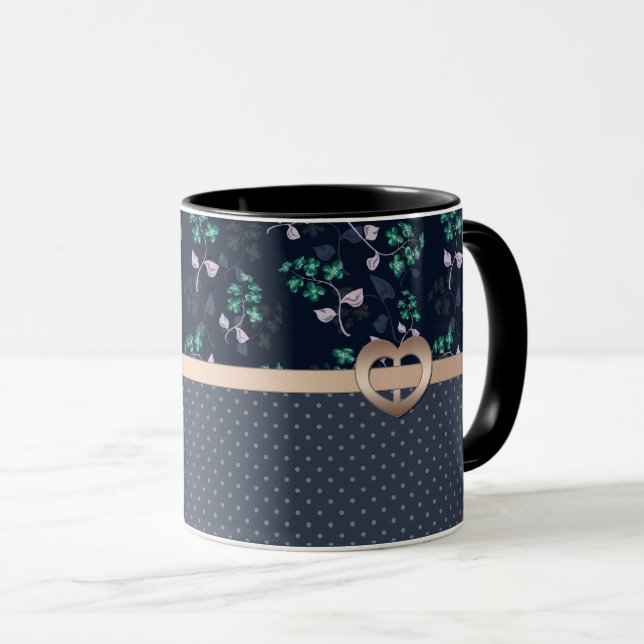 Mug Patchwork, Rétro (Devant droit)