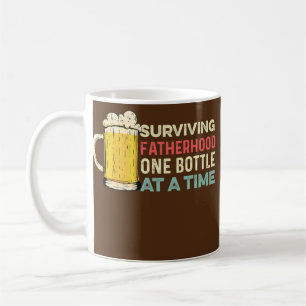 Mug Paternité drôle une bouteille à la fois Fête des