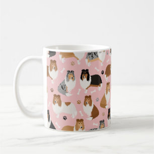 Mug Pâtes et os de collie rugueux