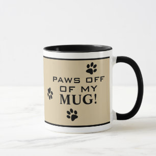 Mug Pâtes hors cote Chien Paw Hot Beverage Spécialité